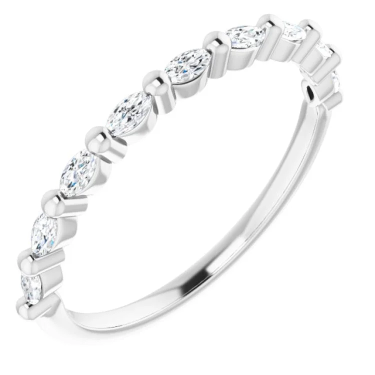 14K White 1/4 CTW Natural Diamond Anniversary Band