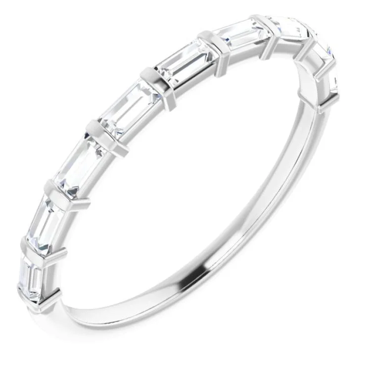 Platinum 3/8 CTW Natural Diamond Anniversary Band