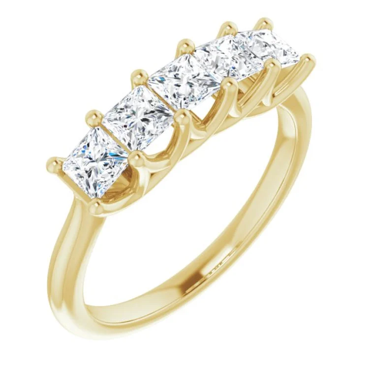 14K Yellow 1 CTW Natural Diamond Anniversary Band