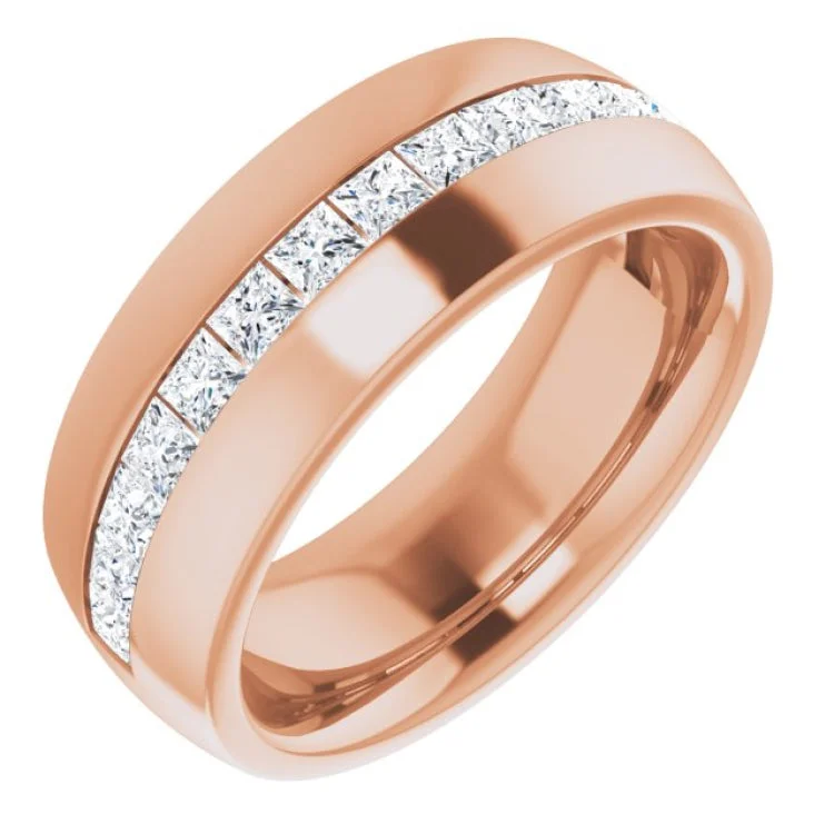 14K Rose 1 CTW Diamond Band