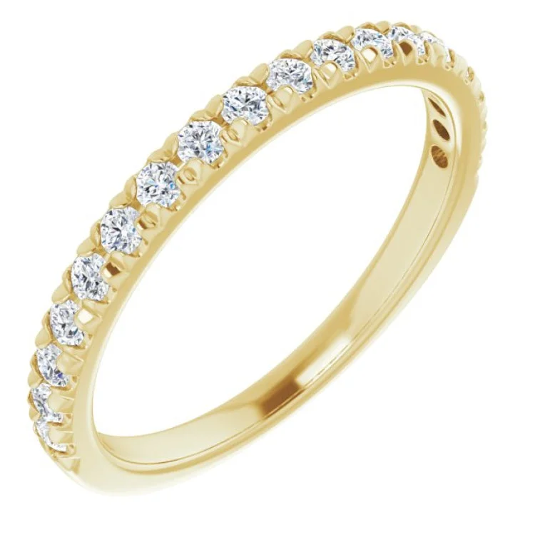 14K Yellow 1/3 CTW Natural Diamond Anniversary Ring