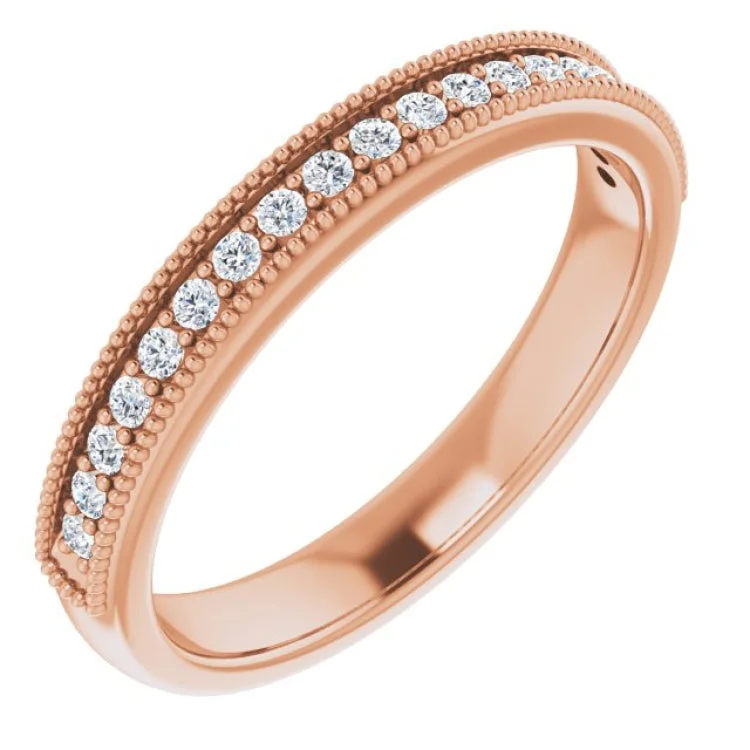 14K Rose 1/5 CTW Lab-Grown Diamond Anniversary Band