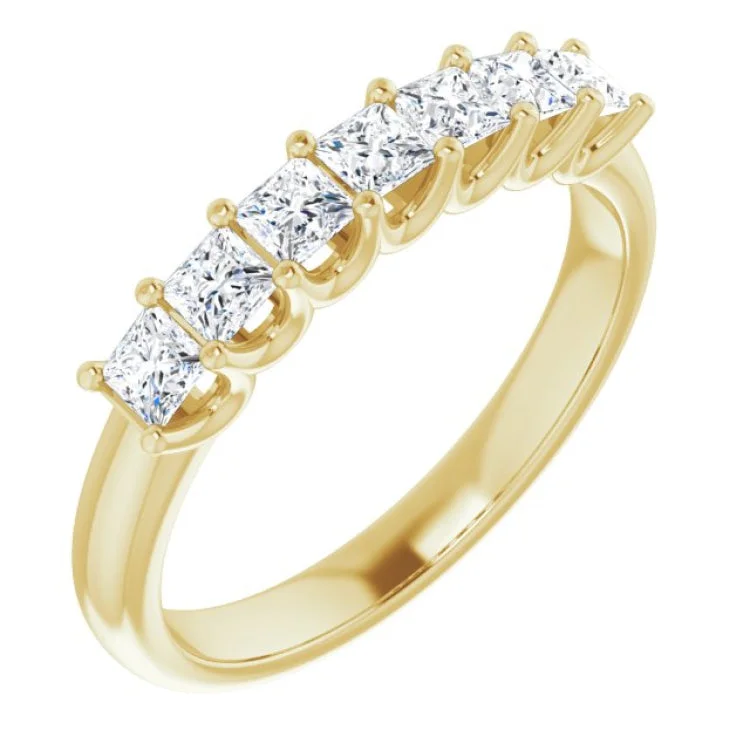 14K Yellow 5/8 CTW Natural Diamond Anniversary Band