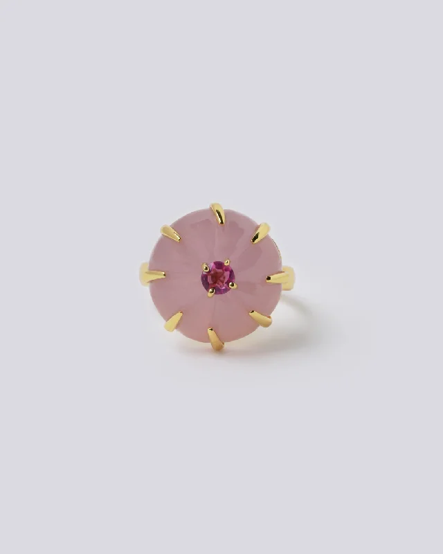 Rose Quartz Melon Ring