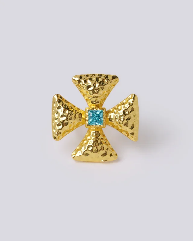 Valetta Aqua Blue Ring